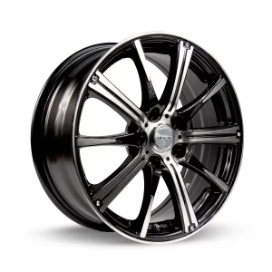 RTX Spark 14x5.5 4x100 ET38 CB73.1 Black Machined Wheel